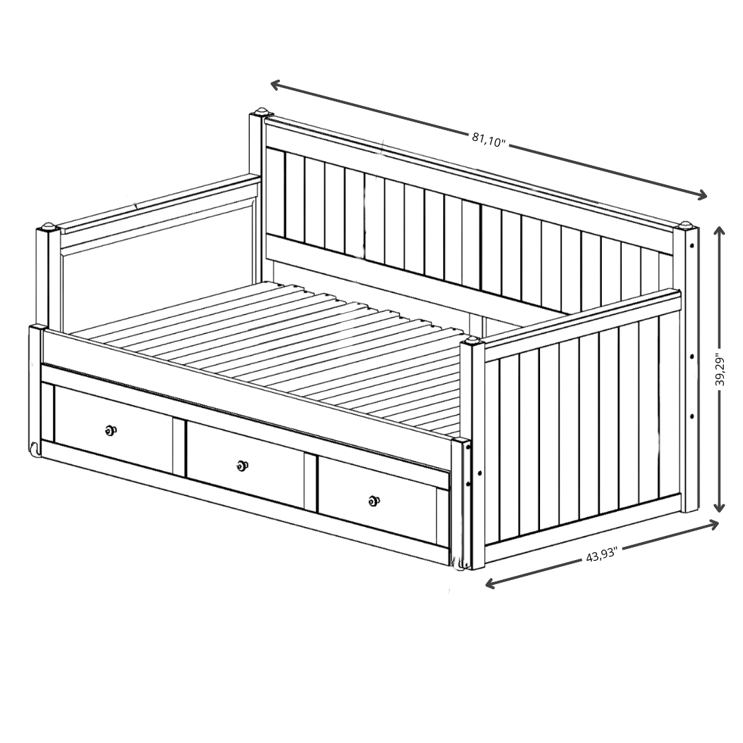 OakCrest Extendable Daybed